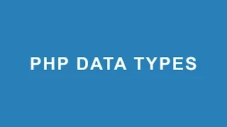 PHP Data Types