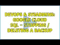 DevOps SysAdmins Google Cloud SQL - Stopping Deleting A Backup
