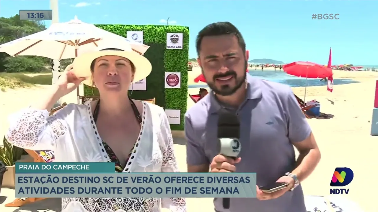 Estação Destino SC de verão oferece diversas atividades durante o fim de semana na Praia do Campeche