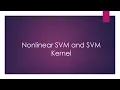 Non linear SVM and kernel