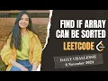 3011 Find if Array Can Be Sorted Leetcode Daily POTD 6 Nov 2024 Java Hindi