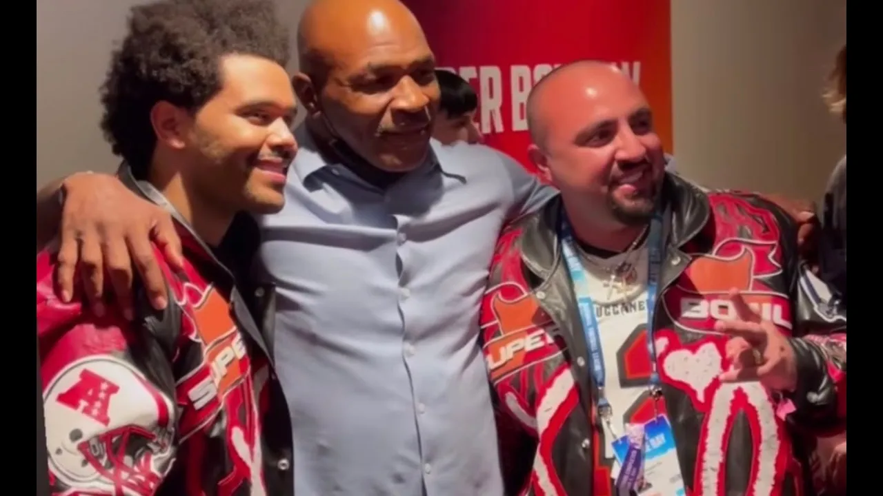 The Weeknd’s super bowl backstage moments w/Mike Tyson & XO after party
