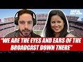Kaylee Hartung defends importance of sideline reporter role