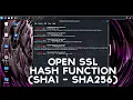 OpenSSL - Hash Functions MD5 SHA-1 and SHA-512