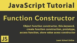 JavaScript Function Constructor - JavaScript Tutorial JavaScript for Beginner Tutorial