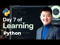 Day 7 of learning python Boolean Types Relational Operators