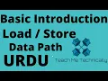 20 - Basic Intro of Load Store Instruction Datapath in MIPS Architecture in Hindi MIPS Datapath