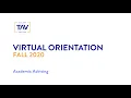 Virtual Orientation Academic Advising