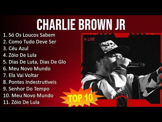 Download MP3 Charlie Brown Jr 2023 - 10 Maiores Sucessos - Só Os Loucos Sabem, Como Tudo Deve Ser, Céu Azul, ...