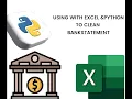 HOW TO CLEAN AND ANALYSE A BANK STATEMENT WITH PYTHON AND EXCEL IN 2023