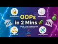 OOPs Concepts in 2 Minutes Real Life Code Banking System Example All 4 Concepts
