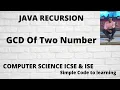 Java Program To Find G C D Using Recursion And Algorithm Hindi