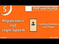 Registration and Login System using PHP and MySQL Part-5 Creating Database and Tables