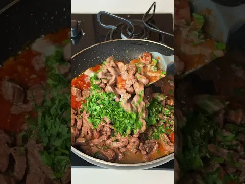 Carne ao molho de queijo com batata