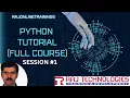 Python Tutorial for Beginners Session - 1 Python Introduction and Features rajonlinetrainings