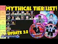 UPDATE 3 0 MYTHICAL TIER LIST BY CATEGORY IN ANIME ADVENTURES