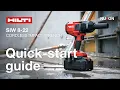Hilti Nuron SIW 8-22 Cordless Impact Wrench - Quick-start guide