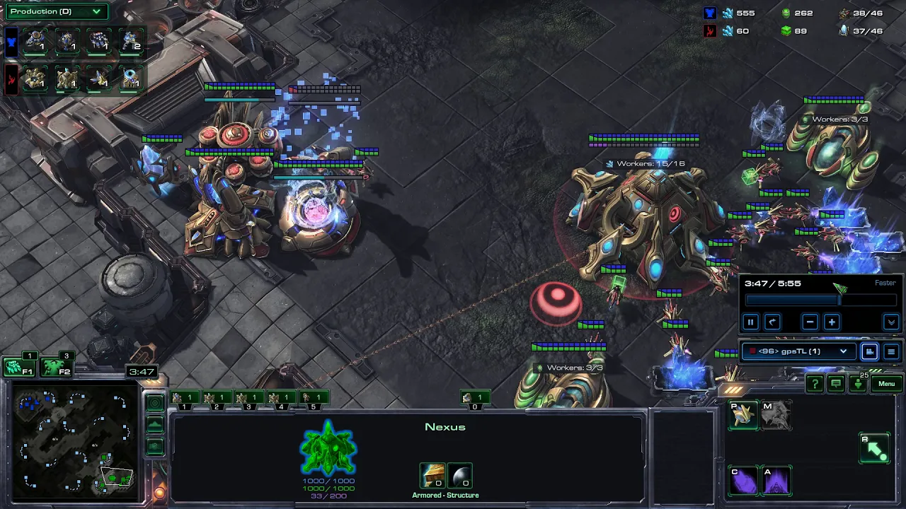 PvT - Fast 3rd Nexus Before x2 Gateways & Colossus #2