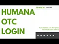 Humana OTC Login Order Online Catalog Card