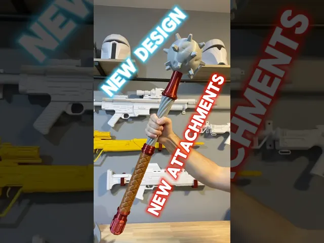 Changeable Mace STL Bundle (3D Print File) video thumbnail