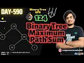 Binary Tree Maximum Path Sum Leetcode 124 DFS Java C