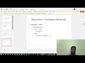 Recursions scope of variables