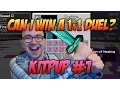 Minecraft LIVE Bald Guy FAILS at 1v1 duels - Minecraft KitPvP