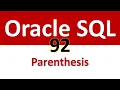 Oracle SQL Developer Tutorial For Beginners 92 Changing the Order of Precedence using Parenthesis