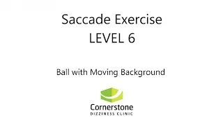 Vestibular Concussion Exercise - Saccade Level 06