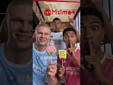 Haaland, Bellingham and Mbappé Tried the Candy Bar Trend 🍬😂 #parody #football #haaland