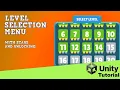 Level Selection Menu with Stars Level Unlocking Unity Beginner Tutorial