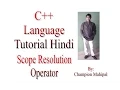 C Programming Language Tutorial Hindi 51 Scope Resolution Operator