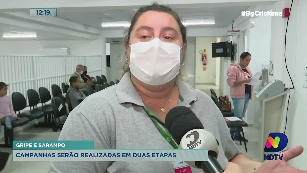 Vacinação contra gripe e sarampo começa com boa movimentação em Criciúma