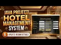 06 - Hotel Management System Project in Java Update Room Frame
