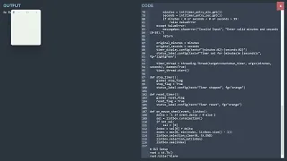 Alarm clock and timer using python