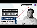 Simple Linear Regression Lecture 49 DSMP 2023