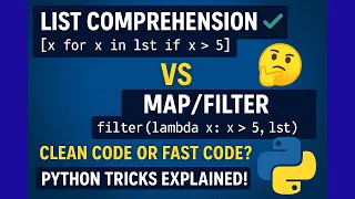 Explain List Comprehension Vs Map Filter in Python