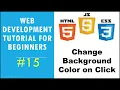 Web Development Tutorial for Beginners - JavaScript