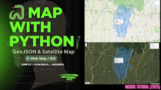 Show Map Using Python Load GeoJSON Add Satellite Basemap Web GIS Tutorial Spatial Wings