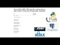 Search Box SQL LIKE operator using Jquery Ajax Python Flask and PostgreSQL database