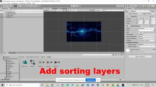 Sorting layer setup - Build Your First 2D Game With Unity Part 1