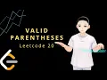 Leetcode 20 - Valid Parentheses JAVA Solution Explained