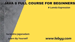 Java 8 features Lambda Expression Example Part 1 Java 8 features for Beginners