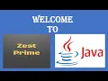 1 Java Tutorial Core Java introduction Zest Prime