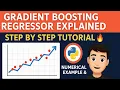 Gradient Boosting Regressor Explained Step by Step Tutorial with Numerical Example Python Code