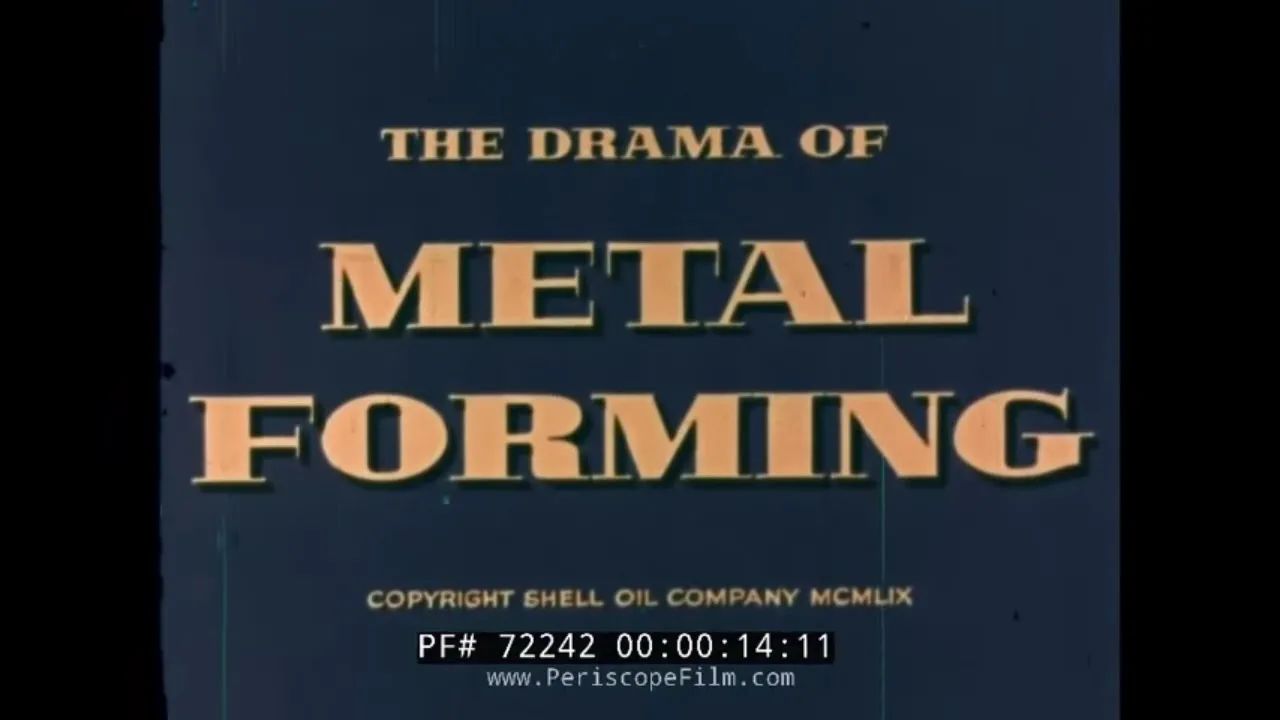 1959 METAL FOUNDRY & FORMING PROCESS SHELL OIL INDUSTRIAL FILM 72242