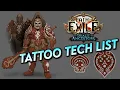 The Best Use of Tattoos Compiled Tattoo Tech List Path of Exile Trial of the Ancestors