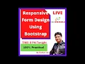 How to build a Responsive Contact Form using Bootstrap 5 Bootstrap Form Classes Tutorial in Hindi