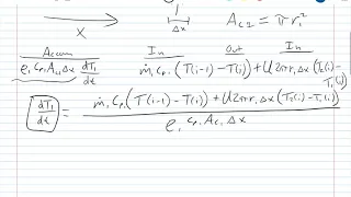 Simulating a double pipe heat exchanger dynamically in Python Part 1 Derivation of Equations