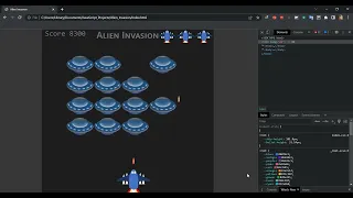 Alien Invasion Space Invaders Game with HTML CSS JavaScript jQuery with No HTML Canvas